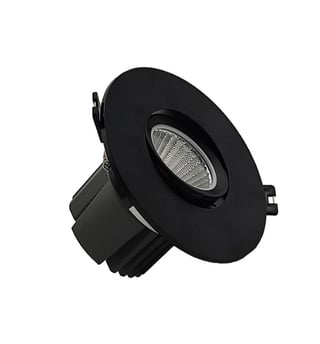 Downlight LED Circulaire Orientable 15W Noir CRI92 UGR13