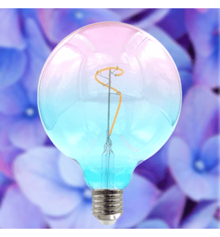 Ampoule LED filament ORCHIDEA 4W E27 G125 Ambre