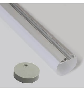 Profilé en Aluminium Modèle TUBE - 2 m
