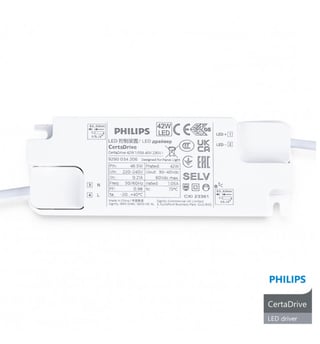 Driver CERTA Philips pour Luminaires LED 42W 1050mA