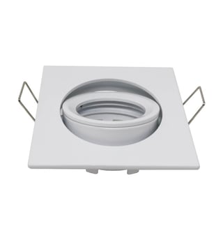 Anneau d'encastrement réglable Carré pour LED GU10 MR16 -84mm - Aluminium