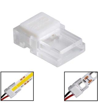 Connecteur pour rubans LED COB + SMD  / 8mm - IP20