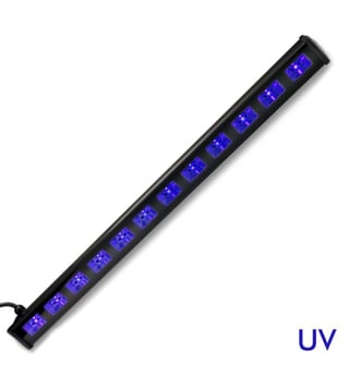 Barre LED UV Wall Washer 36W Lumière Noire 12x3W