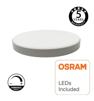 Plafonnier LED Drammen 24W OSRAM Argent