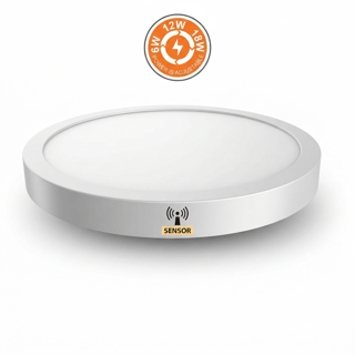 Plafonnier LED New Moss Slim 6-18W 3CCT Radar IP44