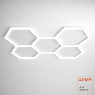 Panneau LED hexagonal nid d'abeille 120cm OSRAM