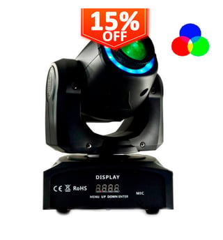 Tête Mobile LED Spot BOSTON 30W 7 Gobos DMX