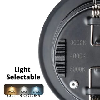 Spot LED Enc. 8W Ignifuge TRIAC 3CCT IP65 36° Noir