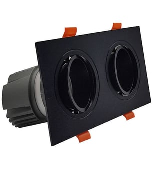 Downlight LED 30W Double Orientable Noir CRI92 UGR13