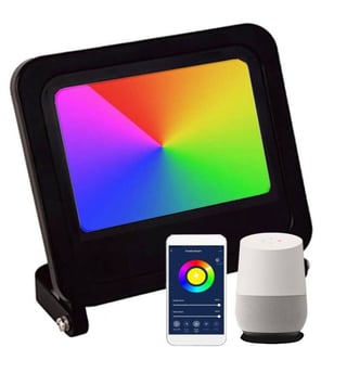 Projecteur LED 50W – SMART Wifi – RGB+CCT – Dimmable