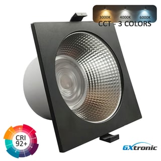 Spot LED Carré 30W GXtronic 3CCT IP65 Ø145