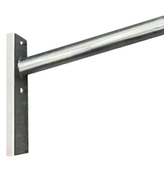 Support lampadaire colonne/mur acier galvanisé 100 cm