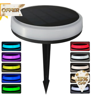 Piquet LED Solaire de Jardin RGB+CCT – Éclairage Extérieur IP65