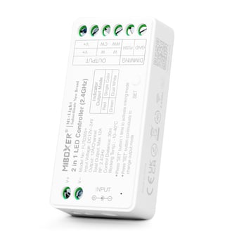 Contrôleur LED 2en1 Monochrome CCT RF 12-24V