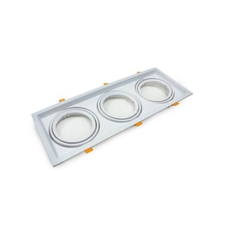 Cadre triple AR111 - orientable blanc