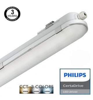 Réglette LED étanche 40W COREPLUS 120cm Philips