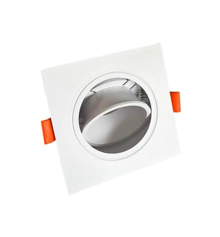 Anneau Carré Orientable GU10 LED Blanc