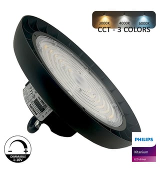 Cloche industrielle LED UFO 120W 3CCT Philips