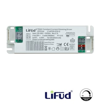 Driver Lifud TRIAC 30W 400–750mA sans scintillement