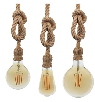 Suspension Vintage - E27 corde