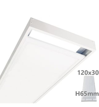 Kit de Montage en Surface pour Panneau LED 120x30 / H65mm