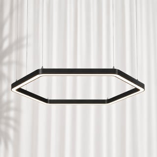 Suspension LED hexagonale POLARIS 3CCT 152cm