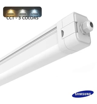 Réglette étanche LED intégrée – 20W/10W – Puce SAMSUNG – 3CCT – 60 cm
