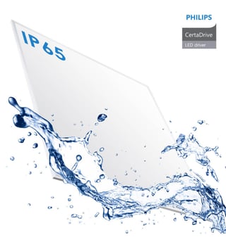 Pack Dalle LED 60x60 40W - IP65 / Philips Certa Driver