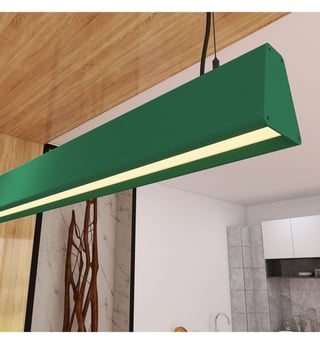 Suspension LED CARMEN vert patiné 0,5-2 m linéaire