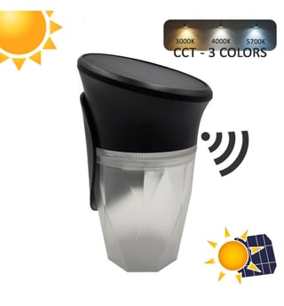 Applique Solaire LED COFFEE 200Lm CCT PIR IP54