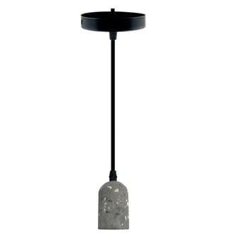 Suspension Vintage Gris Pierre E27