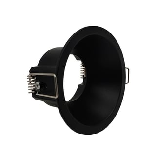 Anneau Fixe Circulaire GU10 MR16 Noir