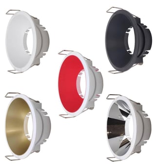Anneau d'encastrement Rond pour LED GU10 MR16 - IP65 - Ø80mm - Aluminium