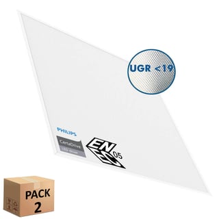 Panneau LED 60x60 40W 4380Lm UGR19 | Philips Driver - Garantie 5 ans
