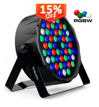Projecteur LED PAR AUSTIN 54W RGBW DMX 54x1W
