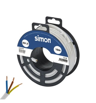 Câble électrique H07V-K 3x1,5 mm² 3 fils