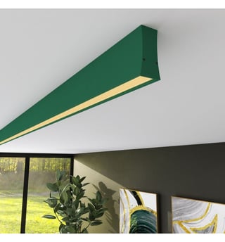 Réglette LED Linéaire LOLA Vert Patiné 0.5m-2m