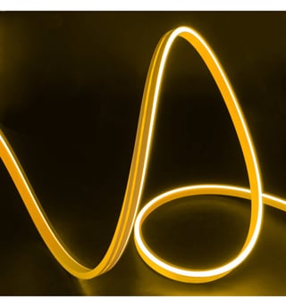 Néon LED 24V 13W/m 50m Jaune citron déc1cm