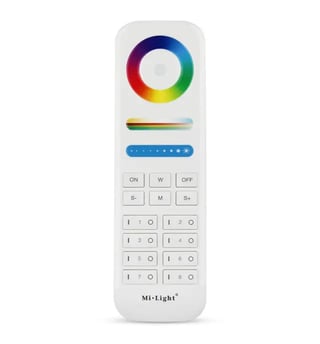 Télécommande RF LED RGB RGBW RGBCCT 8 zones 2.4GHz