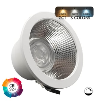 Spot Downlight LED 40W Lifud 3CCT CRI92 IP65