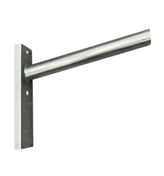 Support lampadaire colonne/mur acier galvanisé 60 cm