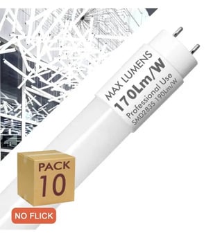 Pack 10 Tube LED 25W 150cm T8 4250lm 170lm/W
