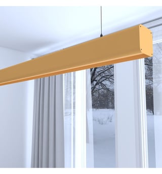 Suspension LED ANTOINE Linéaire Jaune Pastel 0,5-2m
