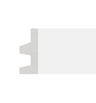 Moulure en polystyrène Design F pour bande LED 2 m