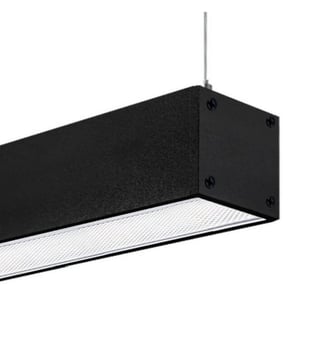 Profilé alu noir POTSDAM UGR17 195cm micro prisme