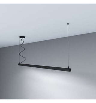 Suspension LED Linéaire MUNICH MINI Noir 0.44m-1.94m
