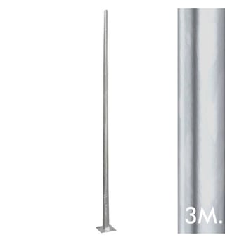 Colonne troncoconique galvanisée 3 m pointe 60 mm