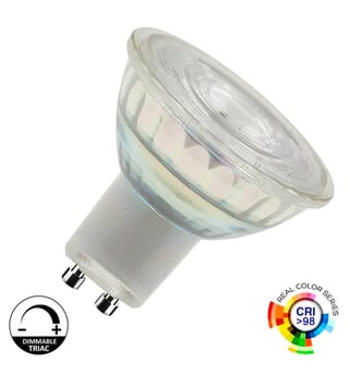 LED GU10 8W Crystal Haute Luminosité 24° TRIAC