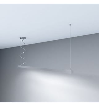Suspension LED Linéaire MUNICH MINI Argent 0.44m-1.94m