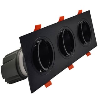 Downlight LED 45W Triple Orientable Noir CRI92 UGR13